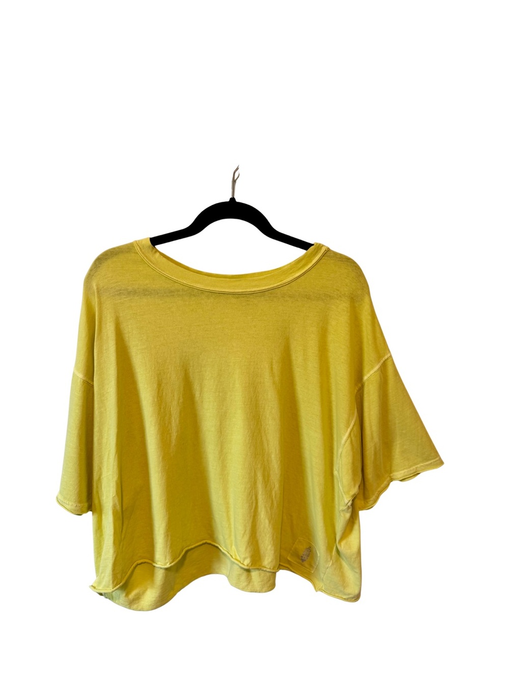 Free People Movement Inspire Tee Size L Yellow Oversized Boxy Tee FP Athleisure - Picture 1 of 4